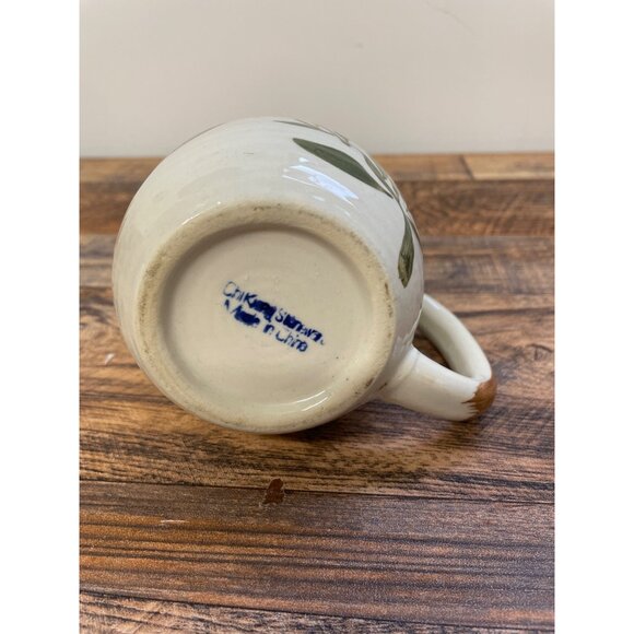 Vintage Chi Kiang  Floral Ceramic Stoneware Coffee Mug Tea Cup - Picture 4 of 6